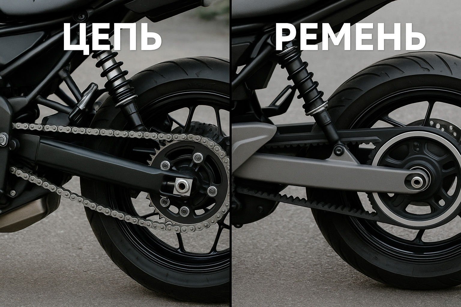 Цепь или ремень: что выбрать для мотоцикла?