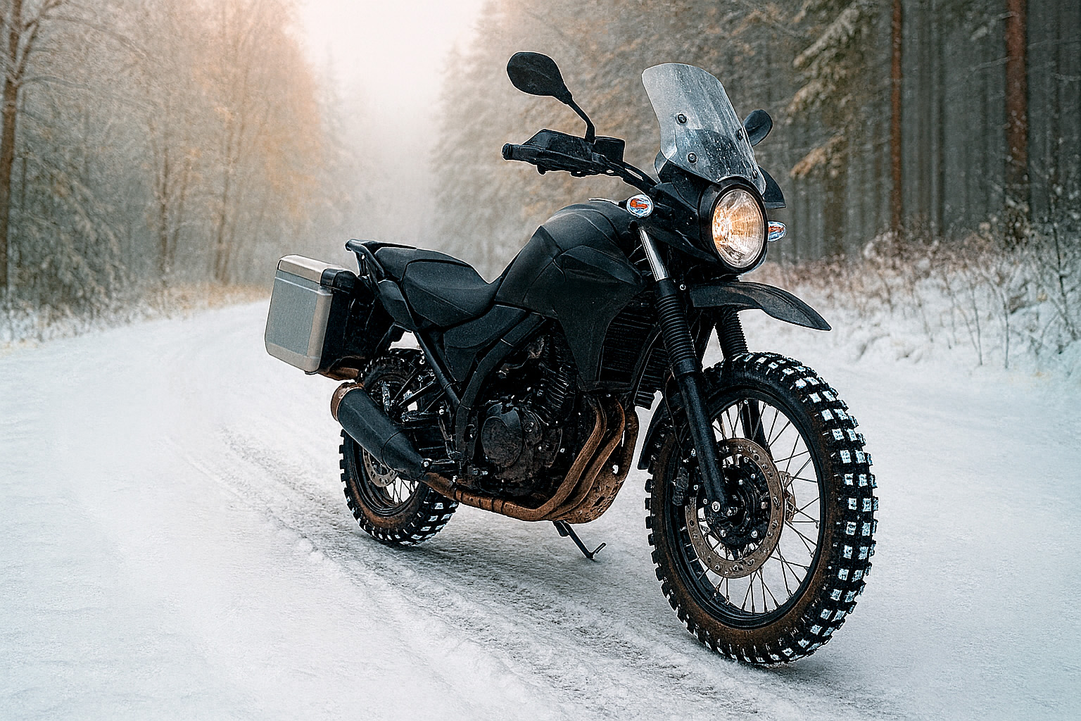 Зимние мотошины — как выбрать шины для мотоцикла на холодный сезон