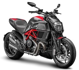 Мотошины на Ducati Diavel