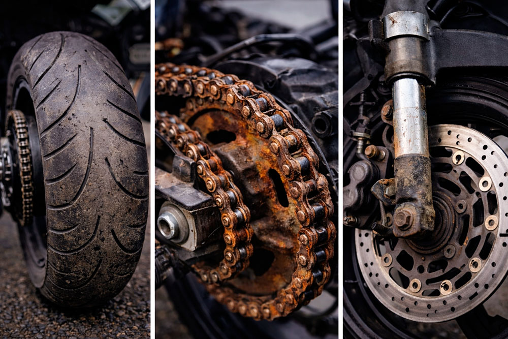 Что в мотоцикле изнашивается быстрее всего и почему это не двигатель